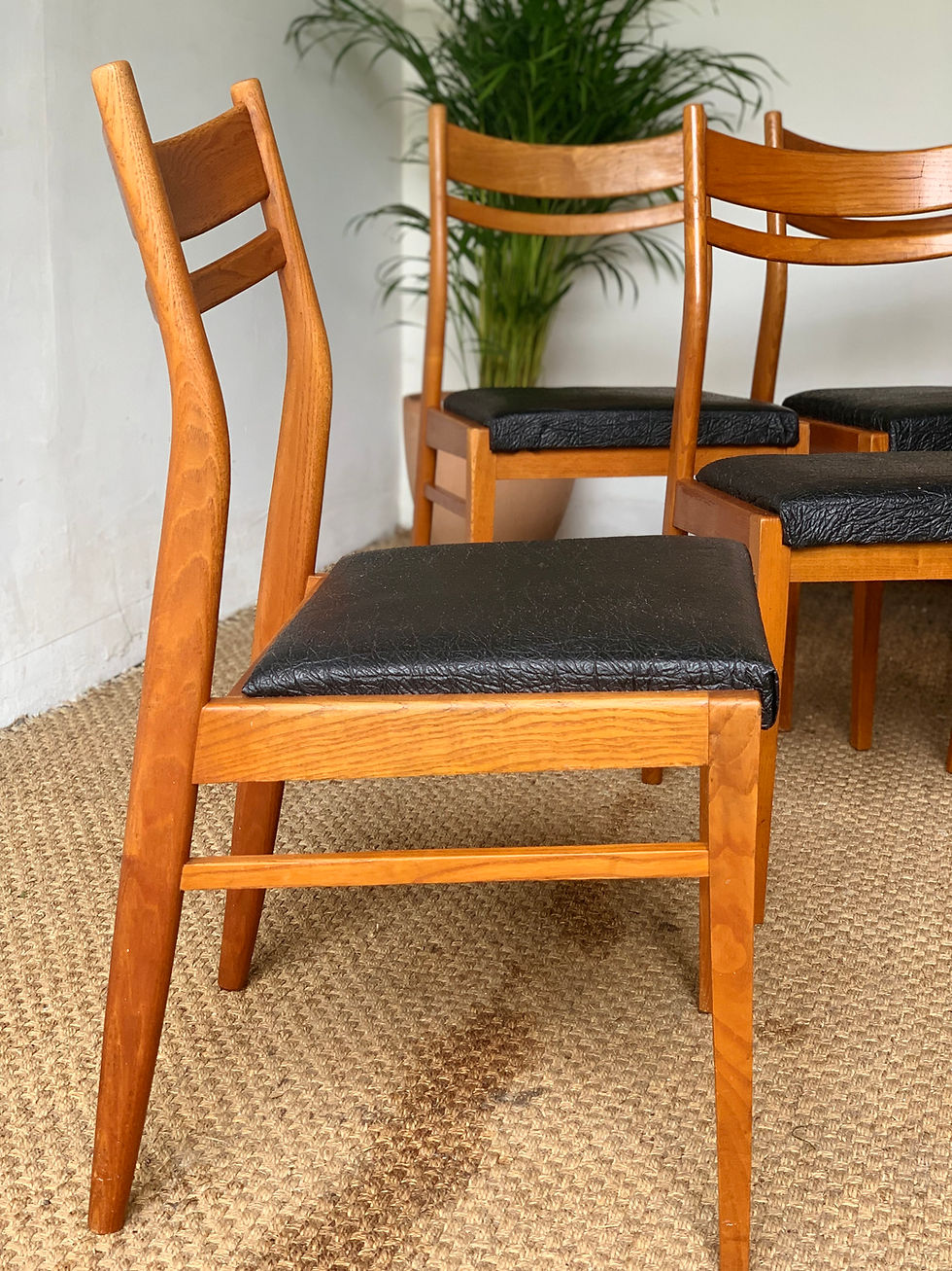 Miniature : Chaise vintage style scandinave - lot de  6