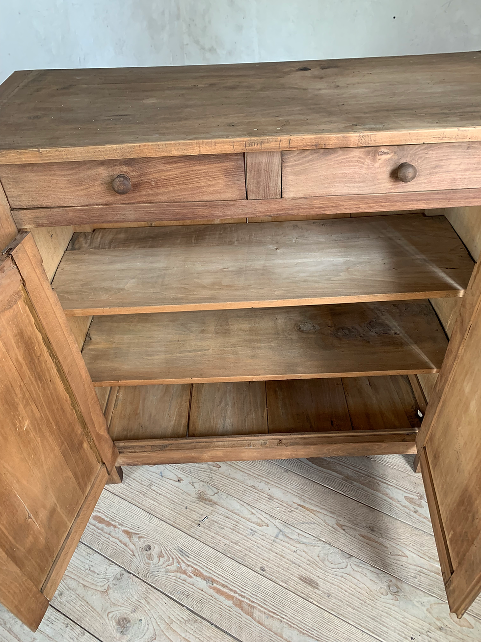 Miniature : Buffet parisien vintage bois brut  