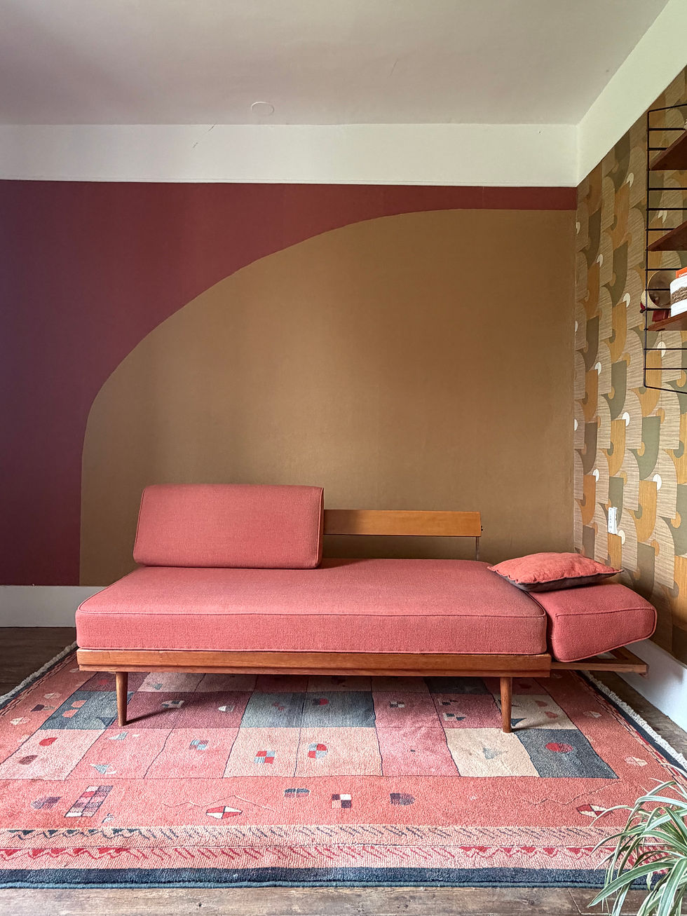 Miniature : Daybed scandinave banquette lit vintage Mobel Mann