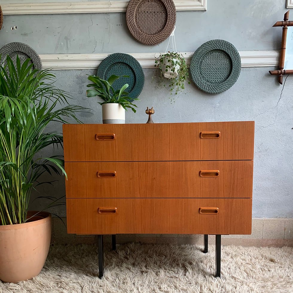 Miniature : Commode style scandinave vintage en teck