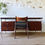 Miniature : Bureau vintage chrome et  palissandre