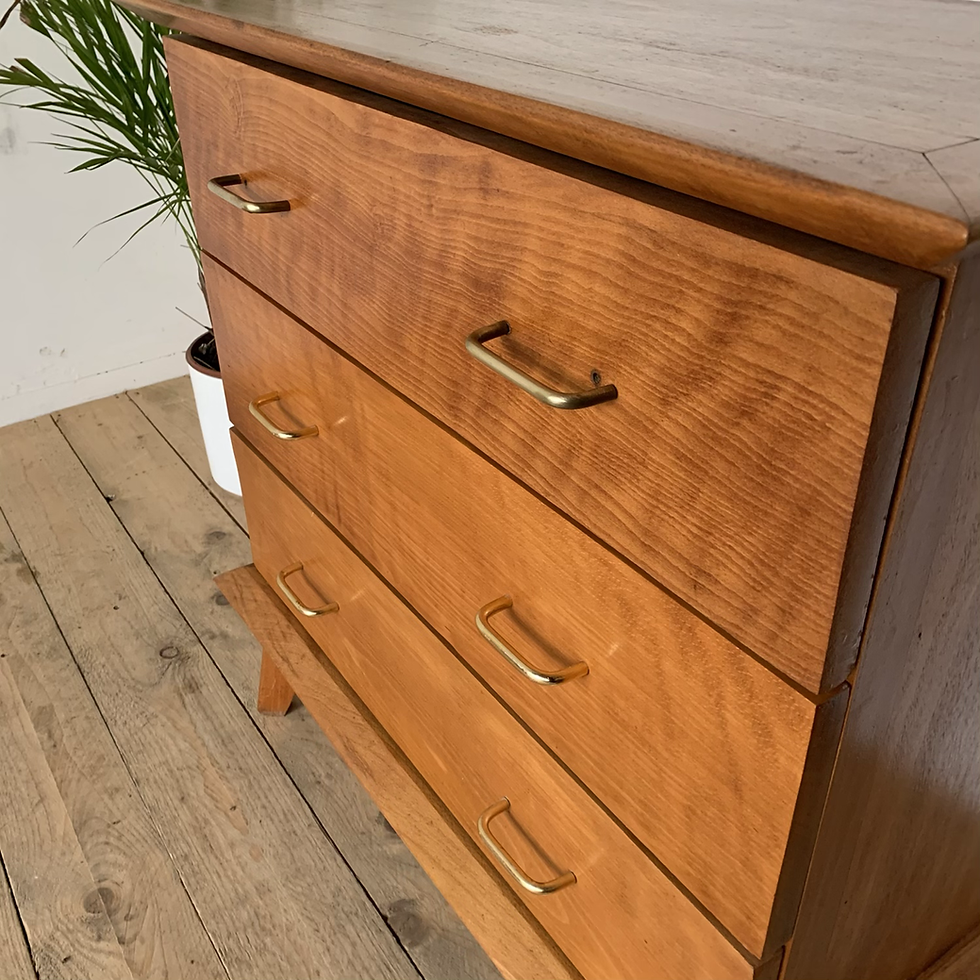 Miniature : Commode vintage pied compas