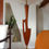 Miniature : Lampadaire en bois forme libre scandinave vintage