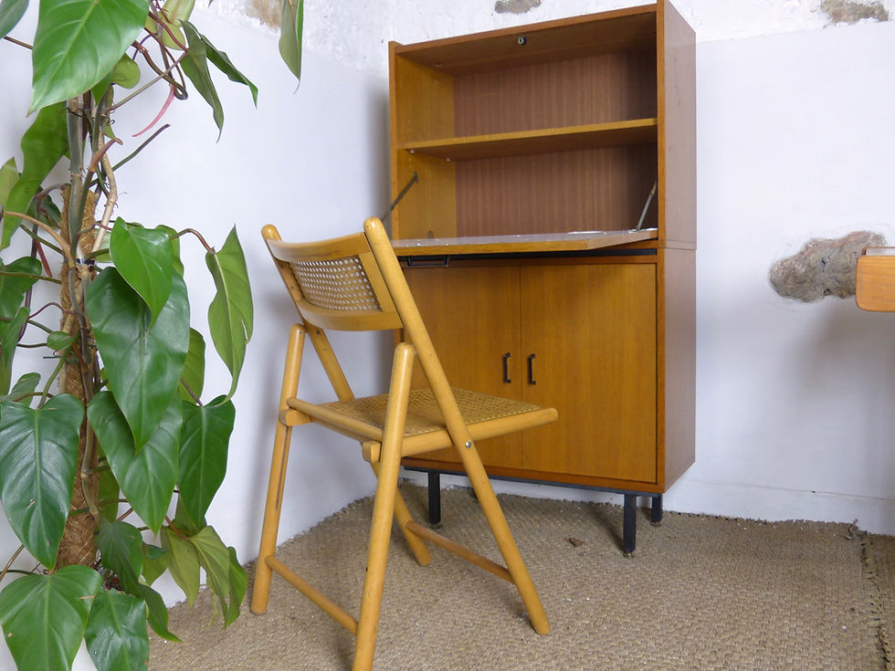 Miniature : Bureau secrétaire buffet vintage en chêne