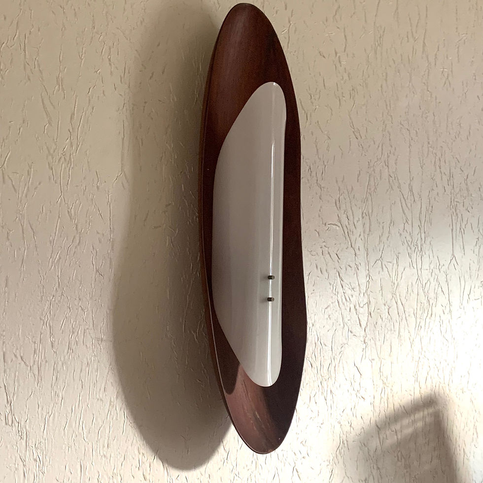 Miniature : Applique murale surf en teck scandinave vintage