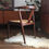 Miniature : Chaise de bureau scandinave Dyrlund en bois de rose et cuir 