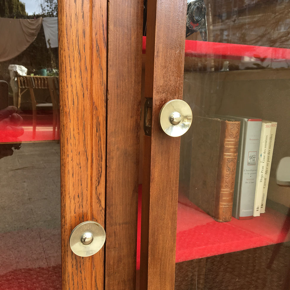 Miniature : Bibliothèque vitrine vintage 