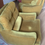 Miniature : Fauteuil velours  jaune moutarde vintage
