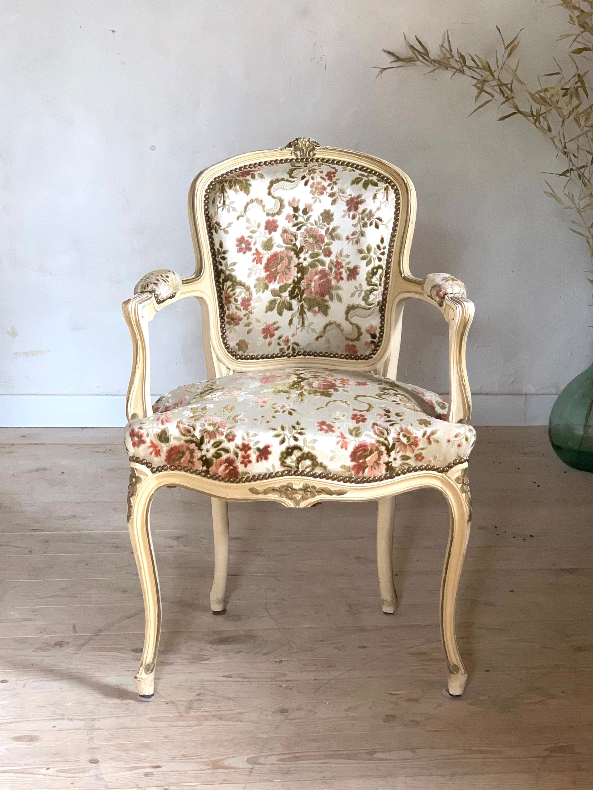 Fauteuil bergère vintage