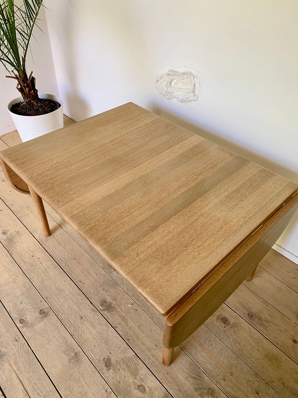 Miniature : Table basse scandinave chêne massif  Hans Wegner