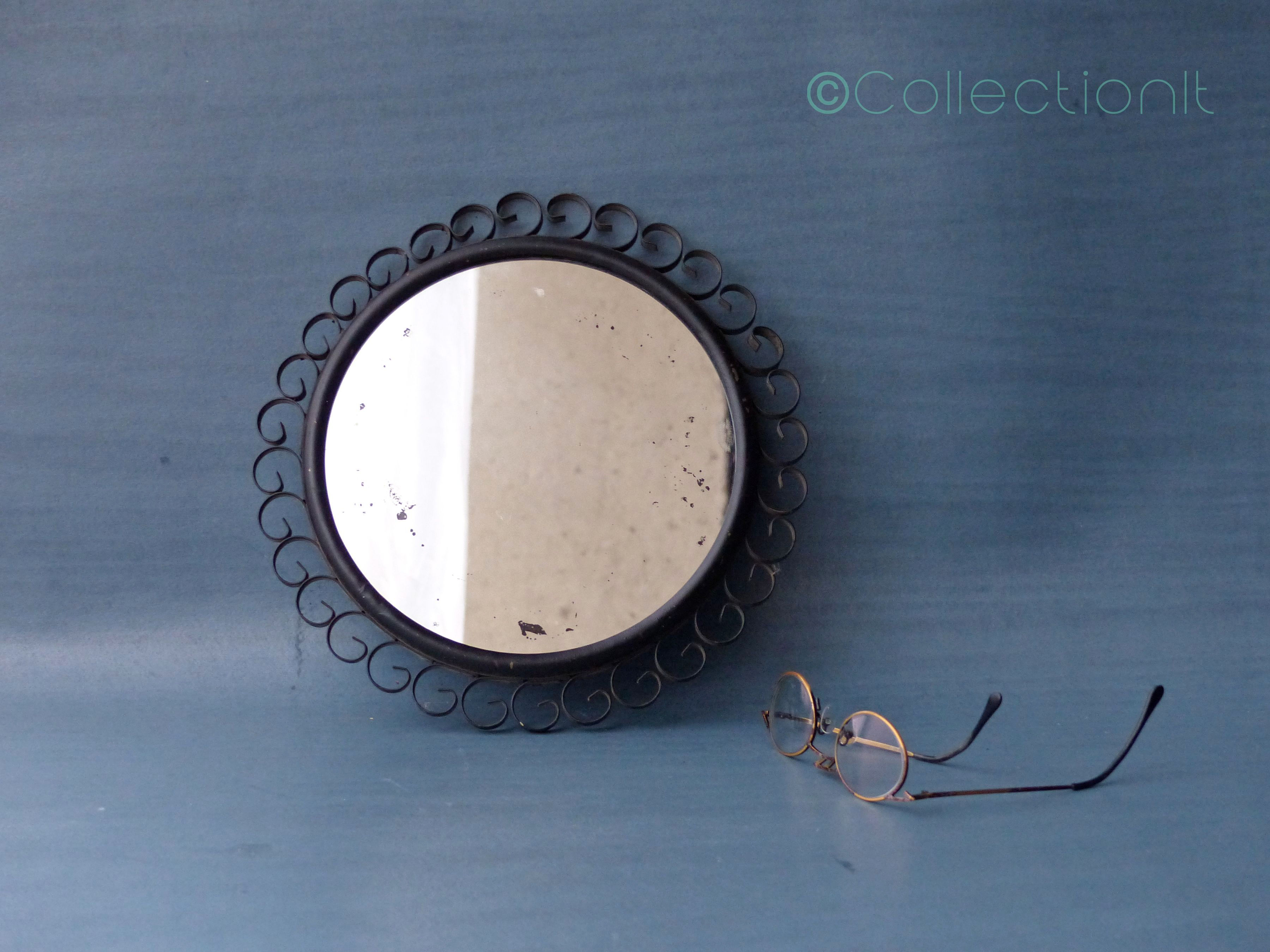 miroir vintage en fer