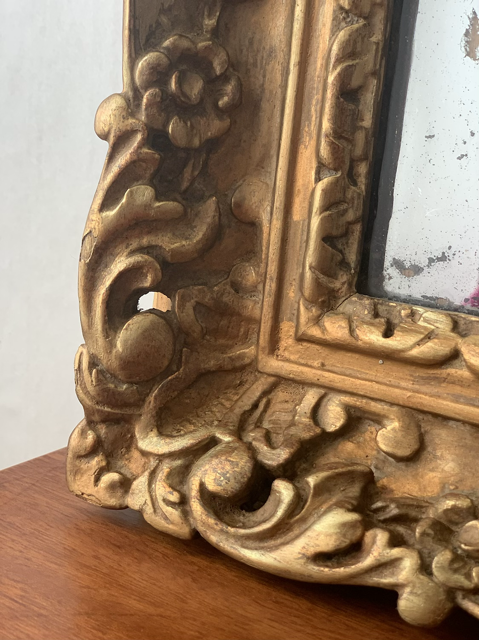 Miniature : Miroir mural doré vintage