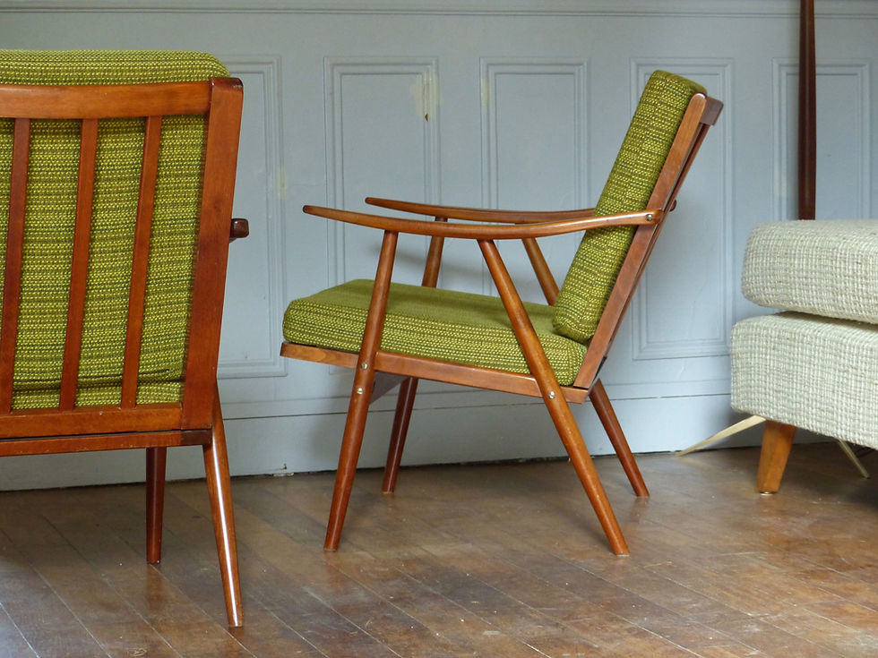 Miniature : Fauteuils Thonet vintage - Fauteuil boomerang
