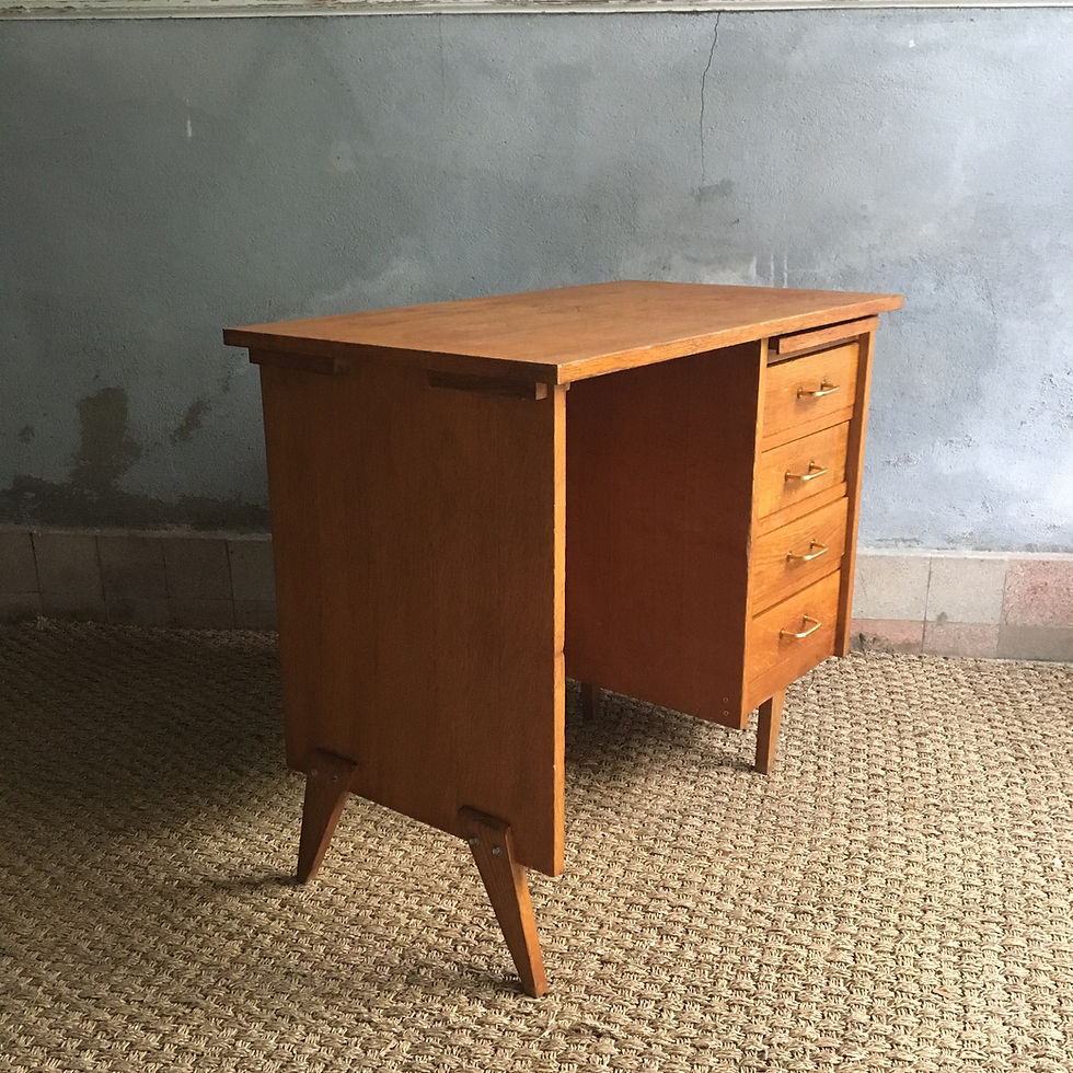 Miniature : Bureau Vintage en chêne 