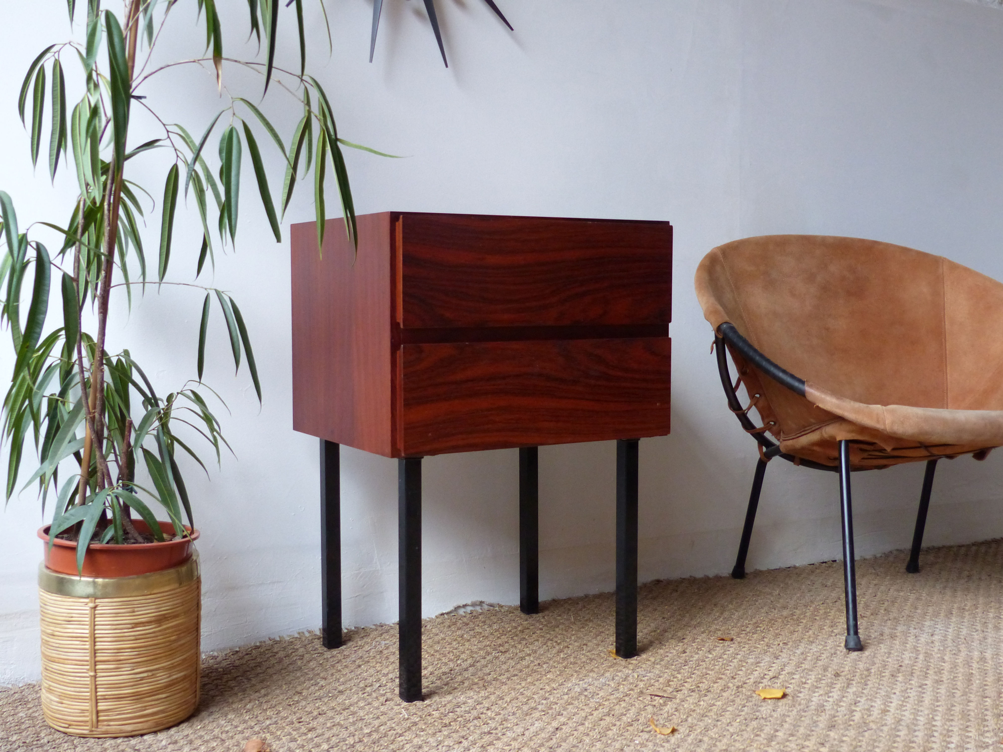 Commode scandinave vintage palissandre de Rio