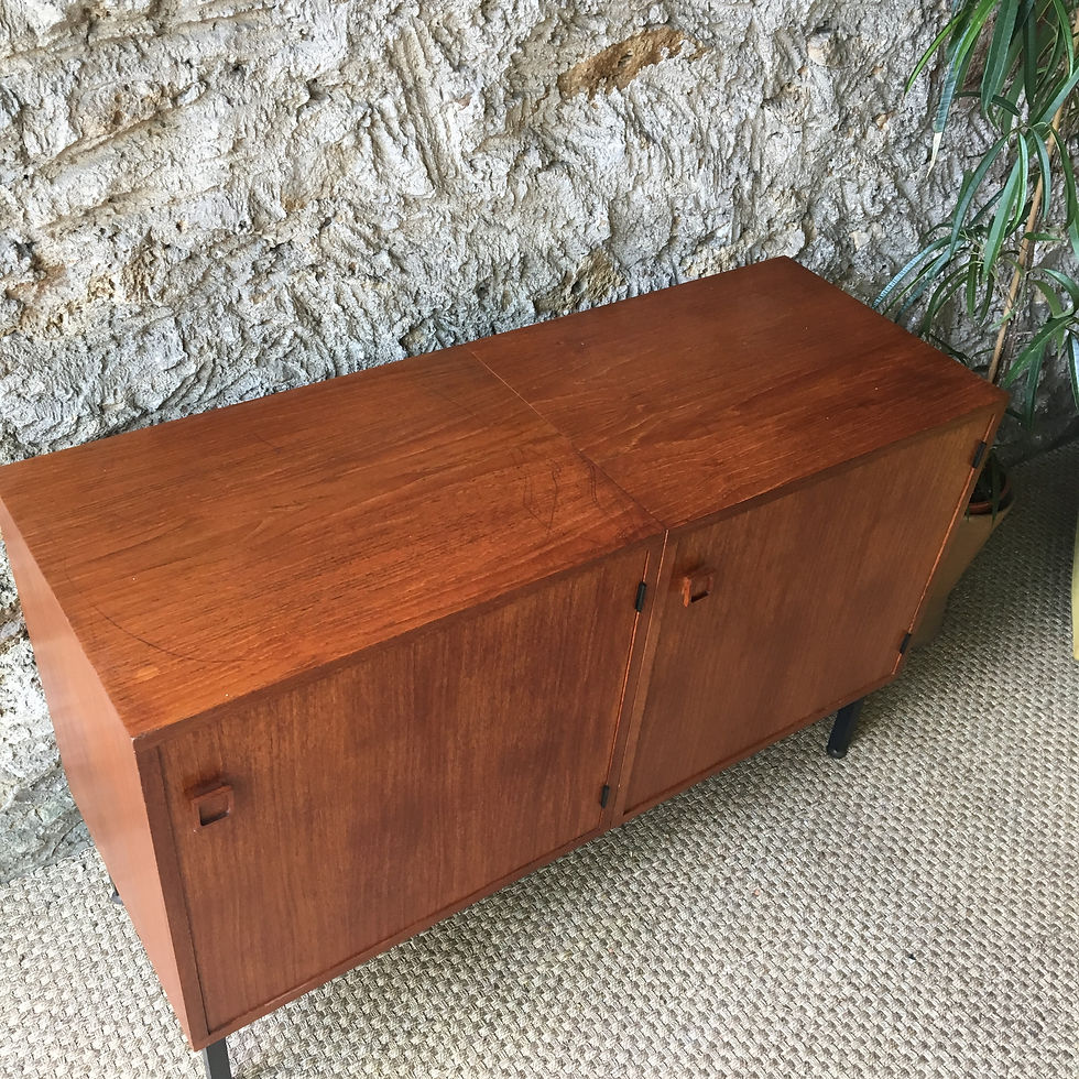Miniature : Enfilade vintage en teck - Buffet scandinave vintage en teck