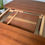 Miniature : Table scandinave vintage en teck carrée 