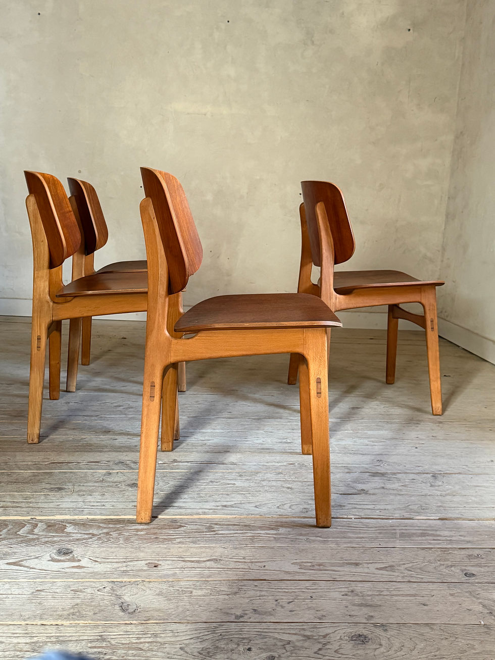 Miniature : Chaises vintage danoise de Borge Mogensen en teck