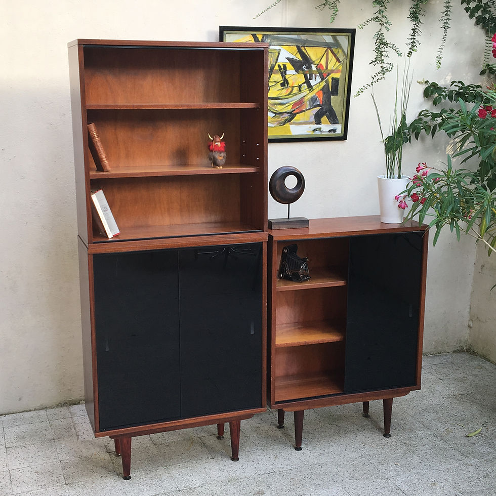 Miniature : Bibliotheque vitrine vintage 