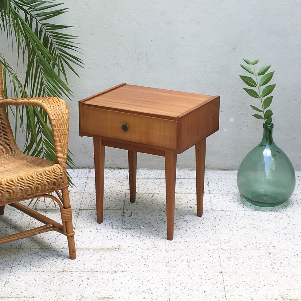 Miniature : Chevet vintage en chêne