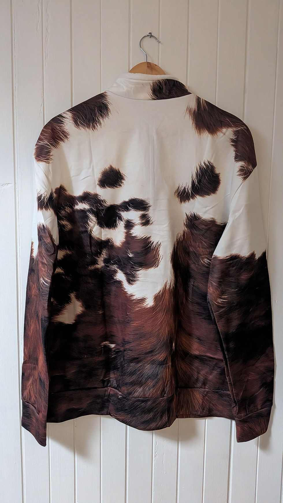 Thumbnail: Cowhide Print Jacket 1/4 Zip