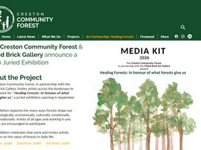 Art Partnership Healing Forests a Juried Exhibition in Creston BC