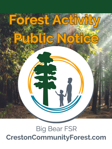 brushing work on Big Bear FSR this week (August 2-5)