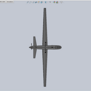 Gray Drone: Bottom View