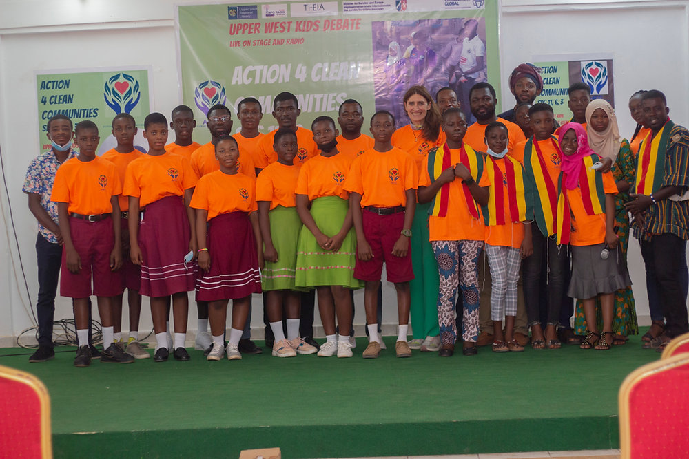 Kids from the Upper West Region Call for Clean and Healthy Communities.