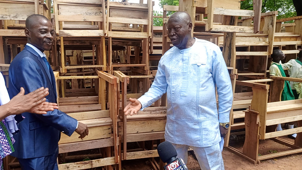 MP Donates 460 Dual Desks to Schools in Lawra to Improve Learning Conditions