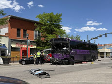 Nine Transported Following Collision Between Fire Engine and Bustang Bus in Downtown Colorado Springs