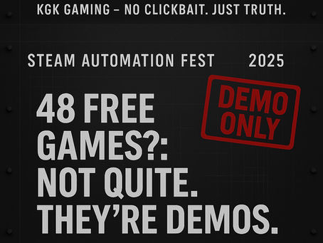 Steam’s 48 “Free Downloads” Are Demos—Here’s What You’re Actually Getting