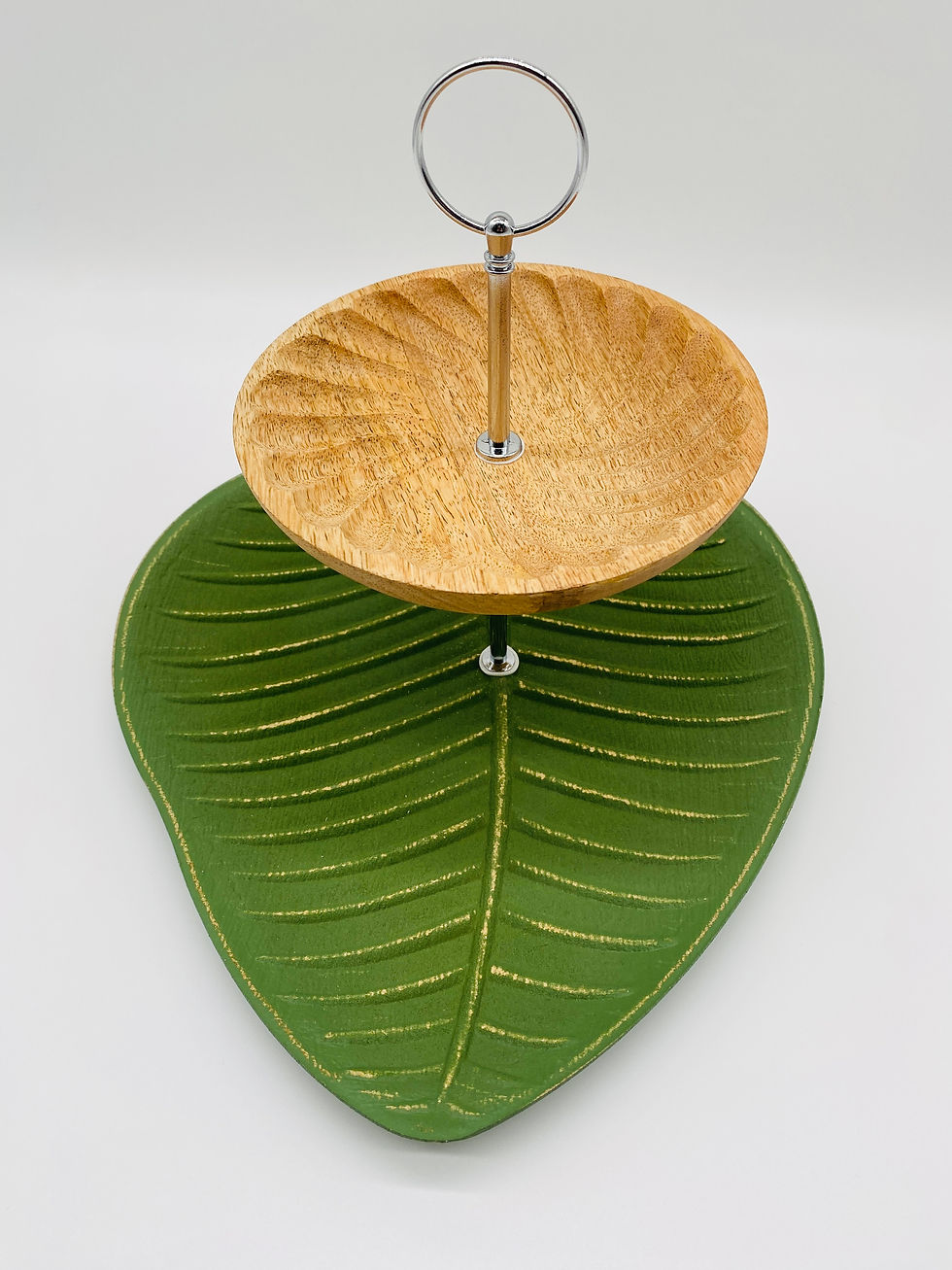 Miniaturbild: Etagere Blatt grün
