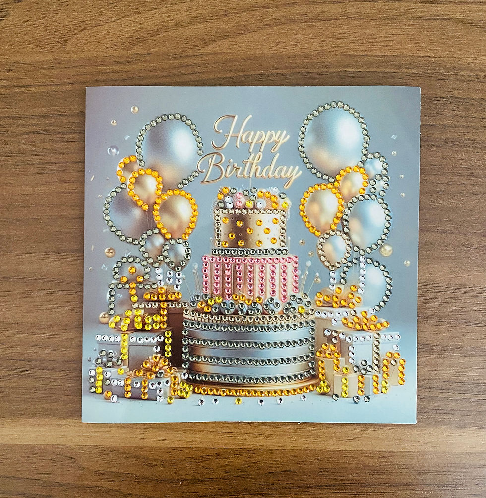 Geburtstagskarte "Torte rosé"