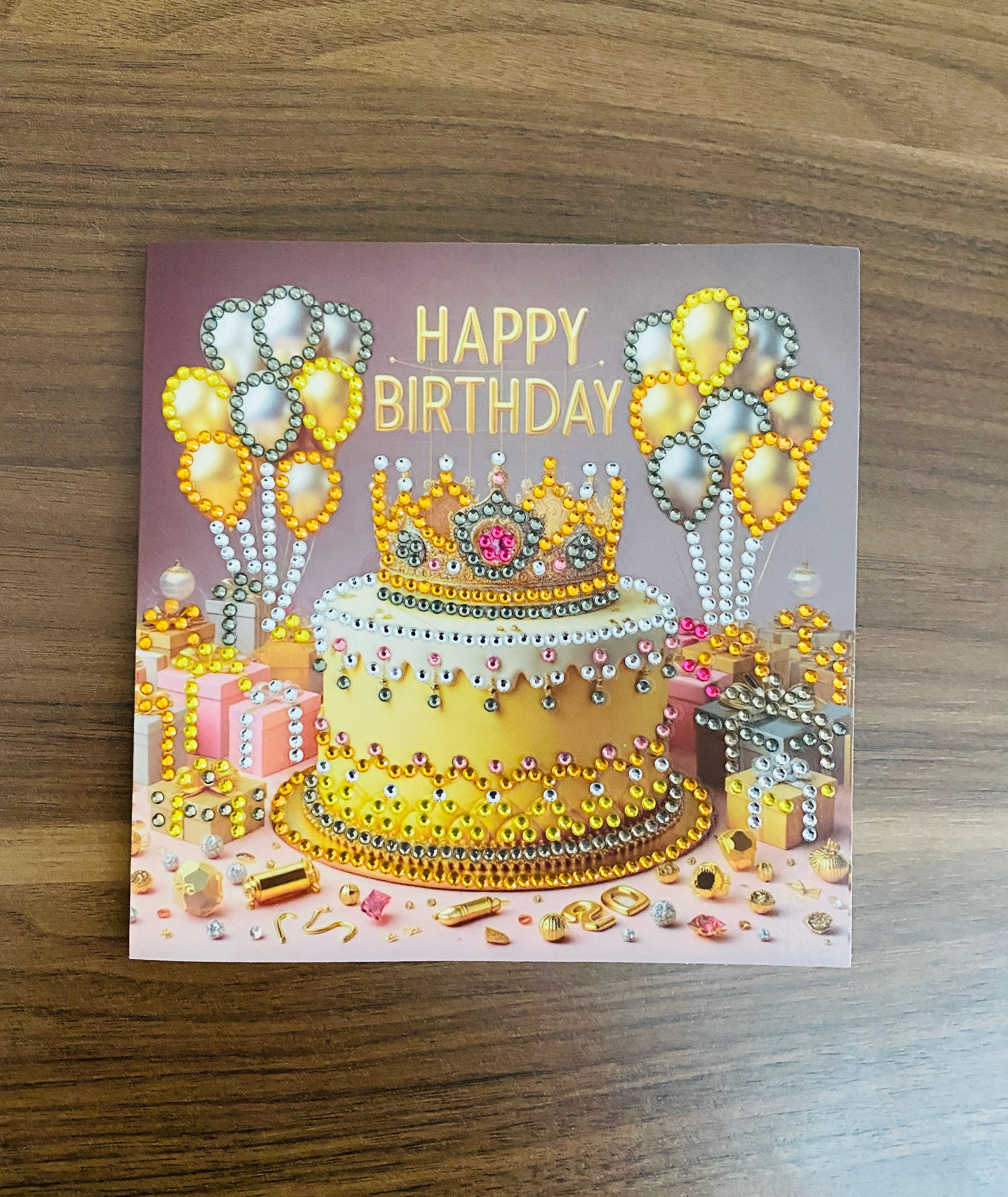 Geburtstagskarte "Torte gelb"