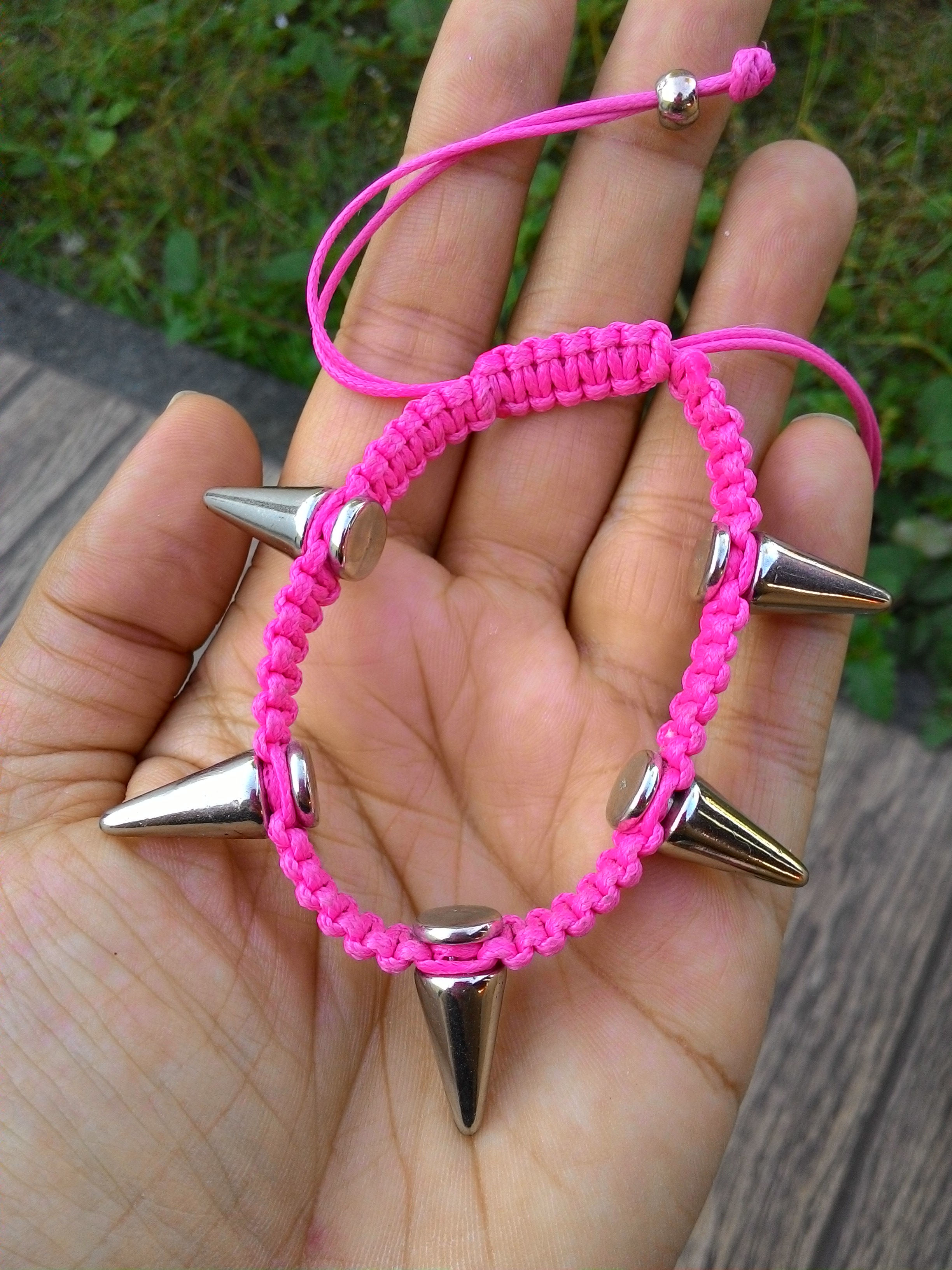 Pulseira Spike Pink