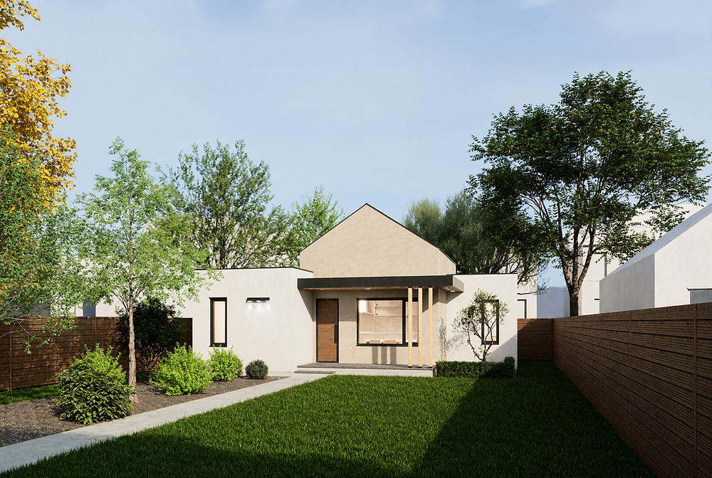Modern residential architectural design in Toronto.