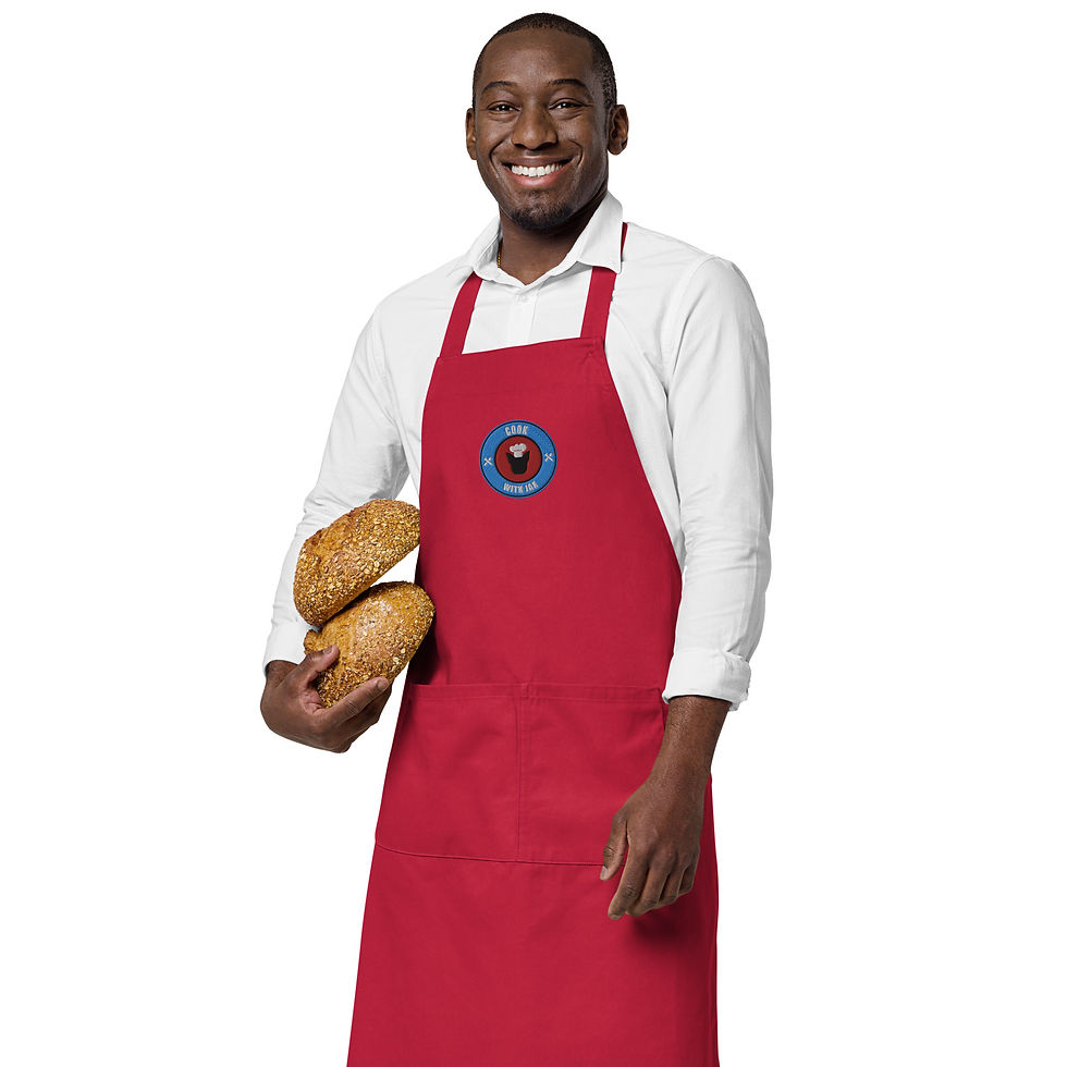 Thumbnail: Jax it Up Red! Organic cotton apron
