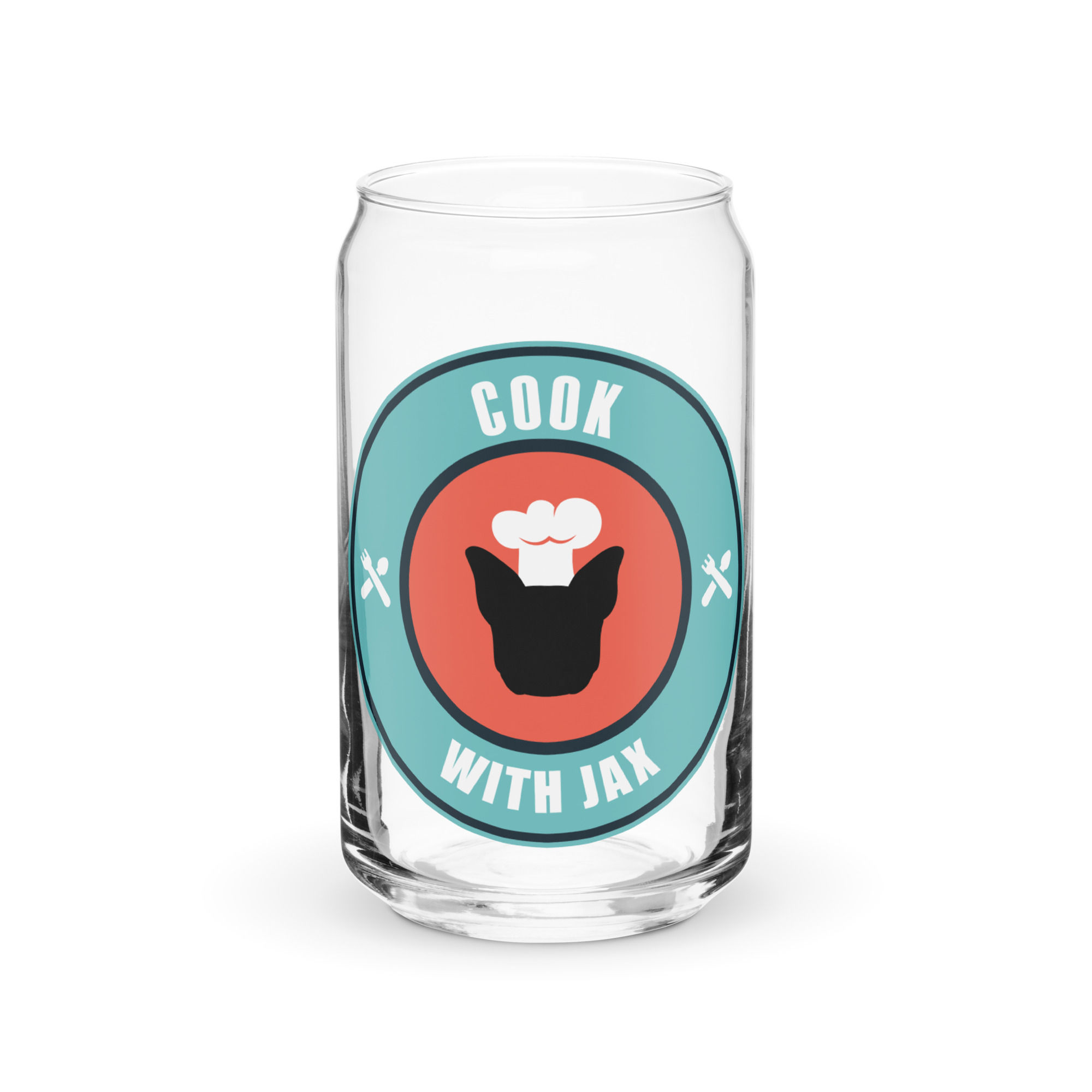 Can-shaped glass, Drink with Jax!
