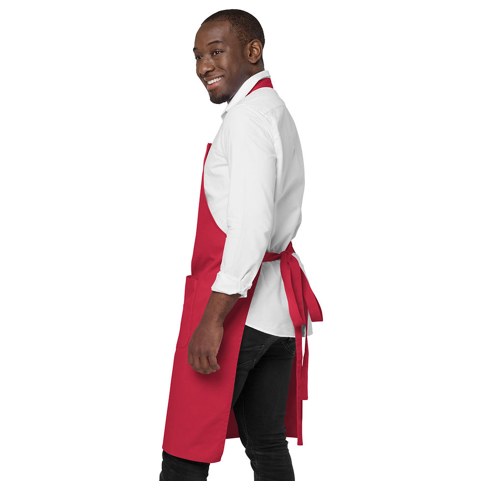 Thumbnail: Jax it Up Red! Organic cotton apron