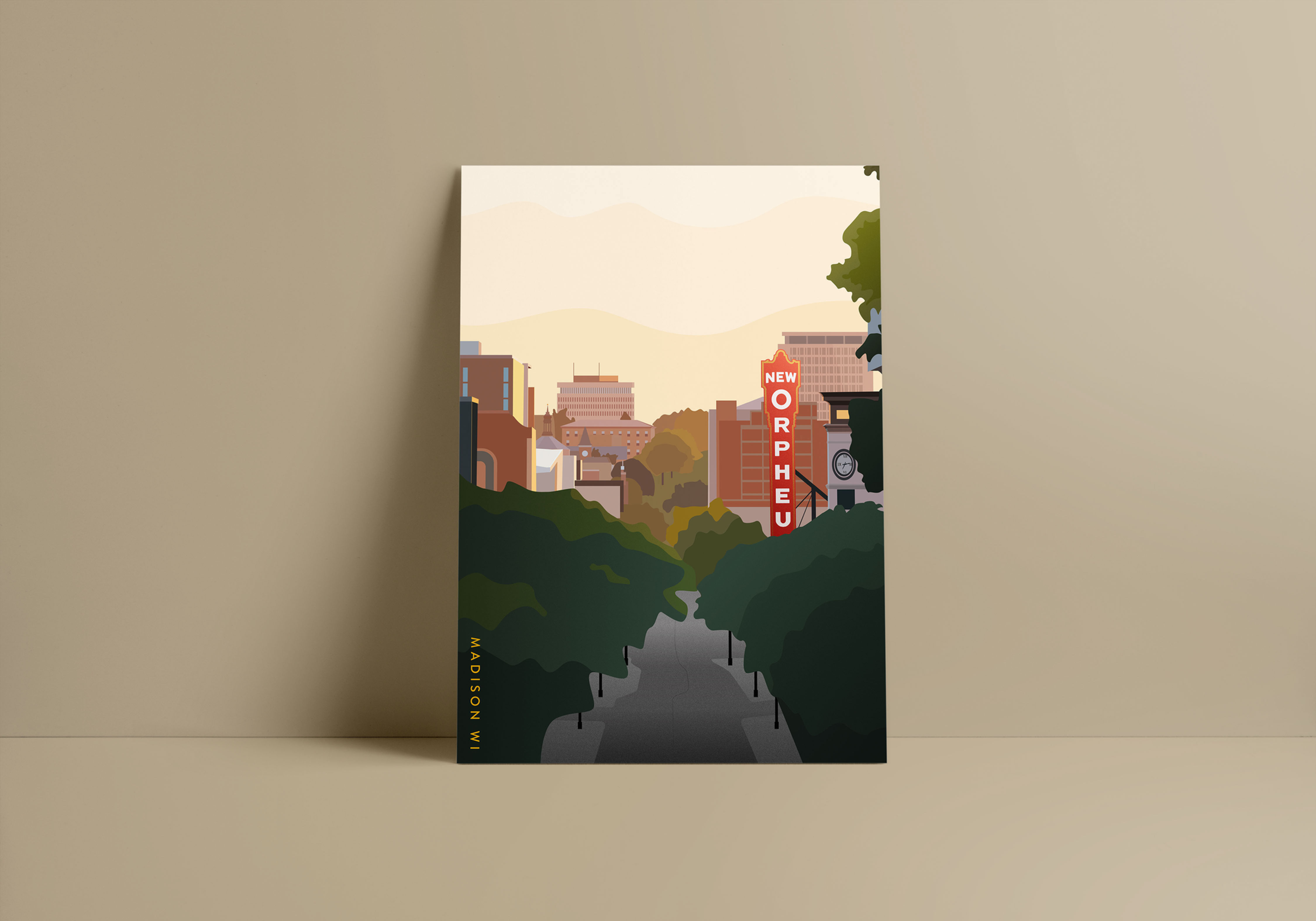 State Street Graphic Print