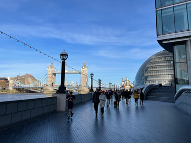 Tower Bridge CIty Hall London England UK City street photography southbank queens walk Thames River walking tour