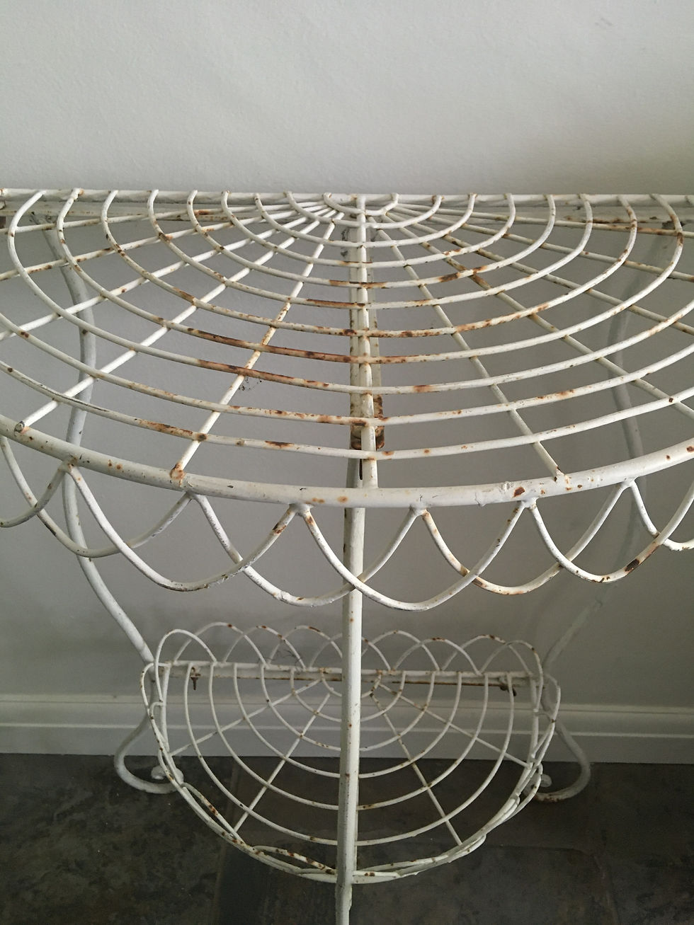 Thumbnail: Vintage metal garden console 