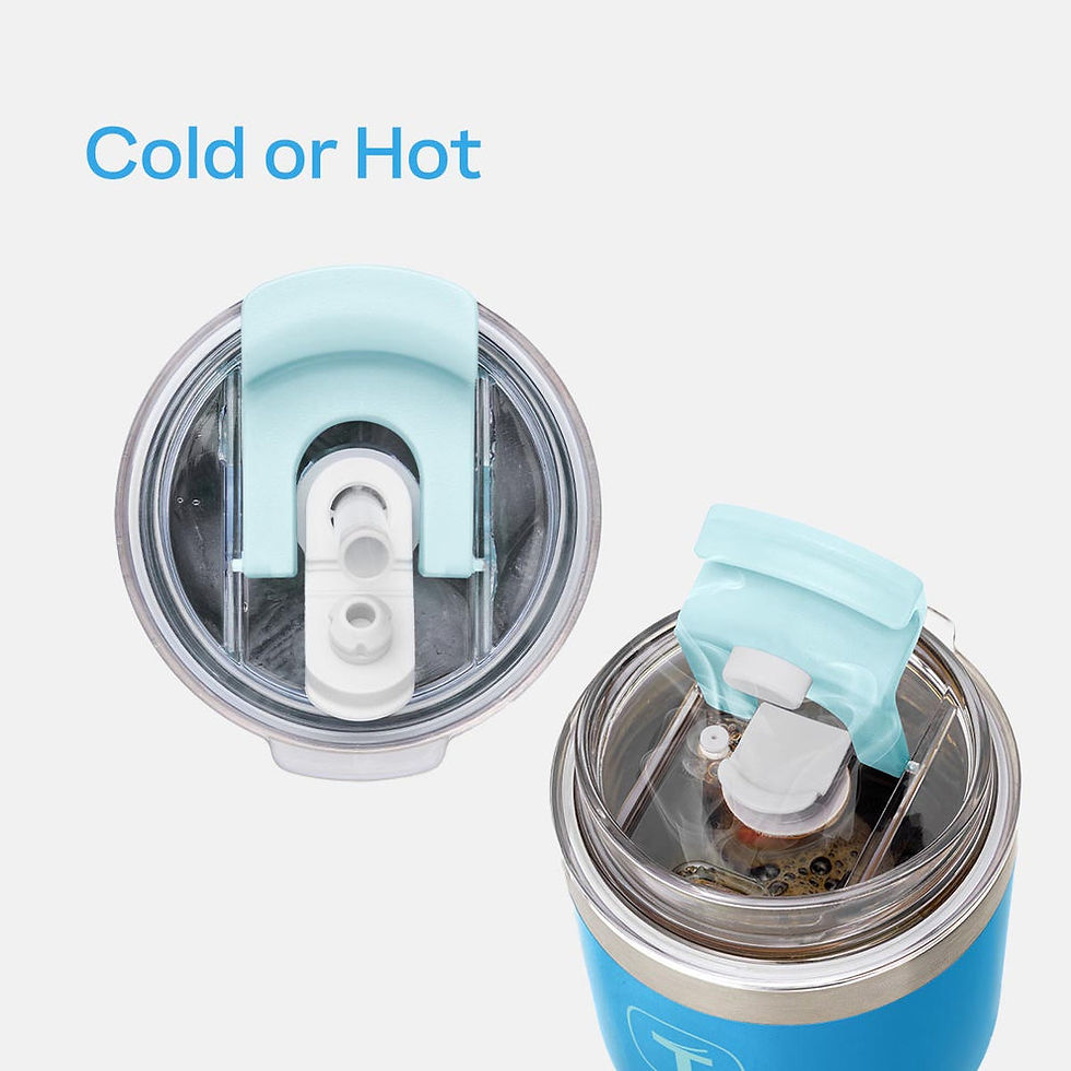 Thumbnail: Tupperware big T Tumbler 21 oz (Daybreak Blue)