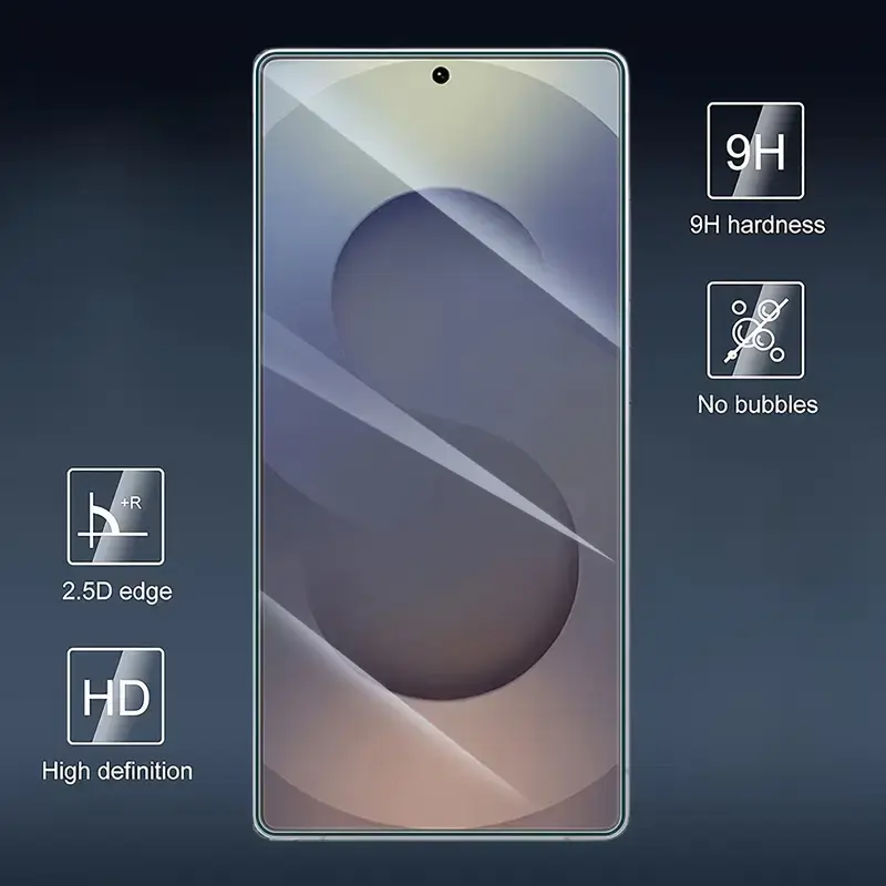 Thumbnail: מגן מסך זכוכית מחוסמת HD (1 יח') – מתאים לסמסונג או אייפון