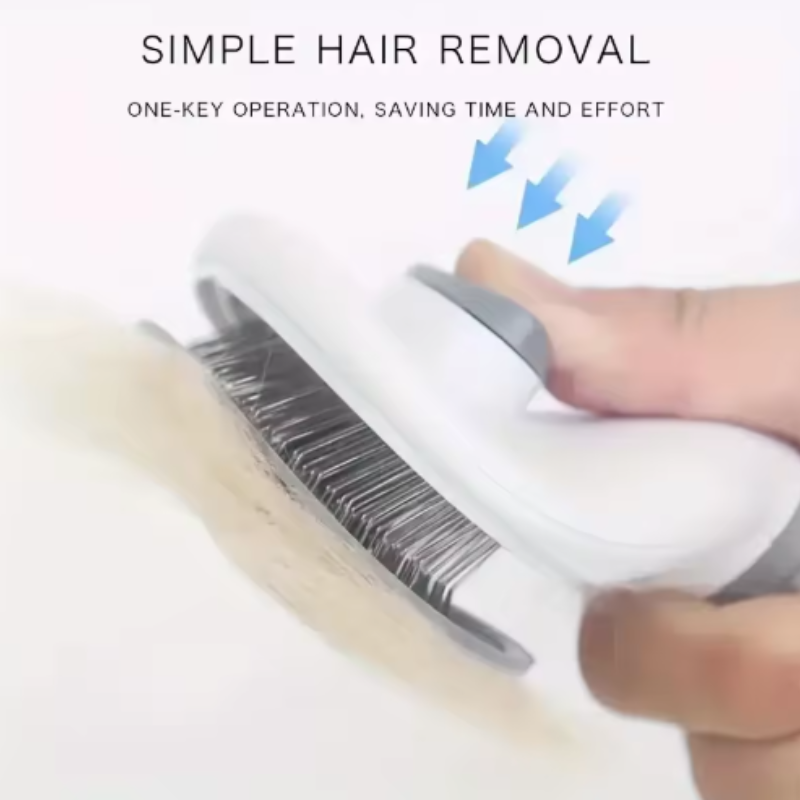 Thumbnail: Pet Dog Brush Cat Comb Self Cleaning Pet Hair Remover Brush For Dogs Cats Groomi