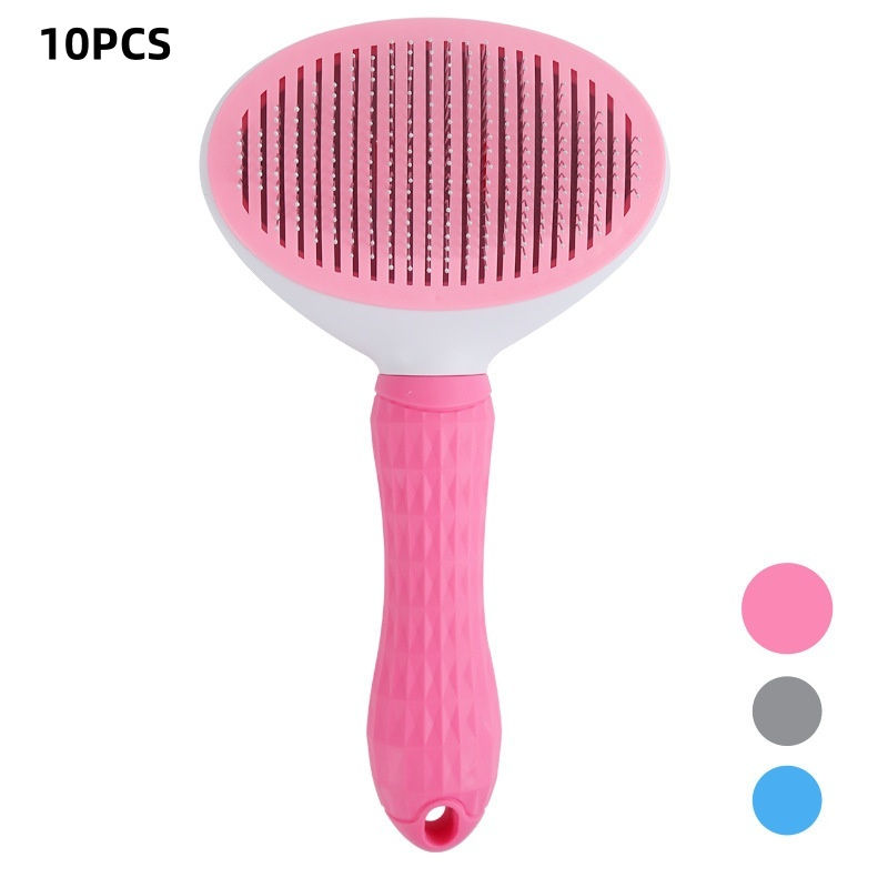 Thumbnail: Pet Dog Brush Cat Comb Self Cleaning Pet Hair Remover Brush For Dogs Cats Groomi
