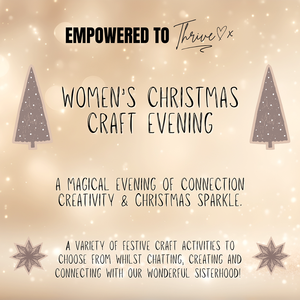 FREE Women's Christmas Craft Evening - Craft, Cake & Connection!