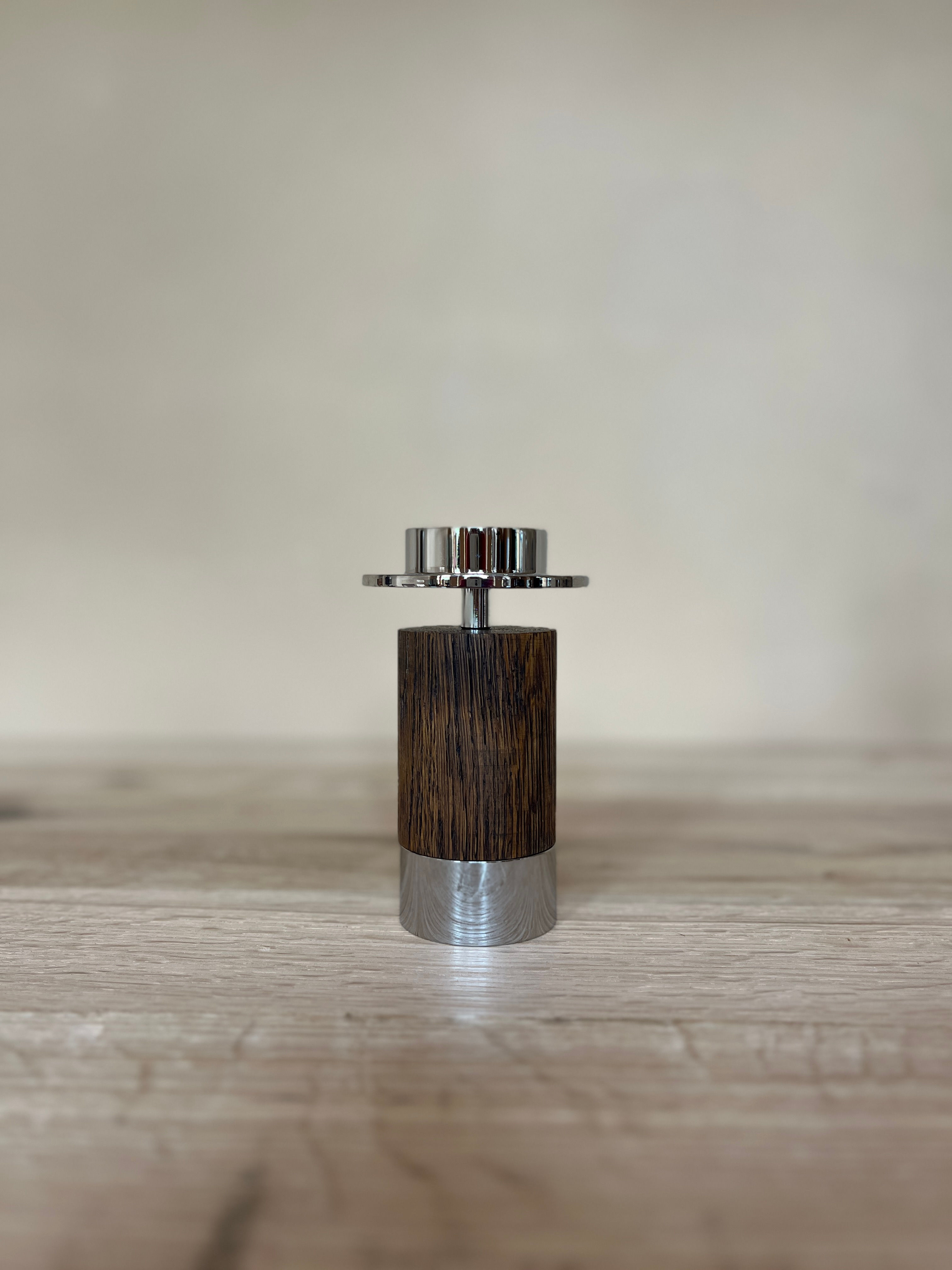 Kerzenständer Stahl verchromt