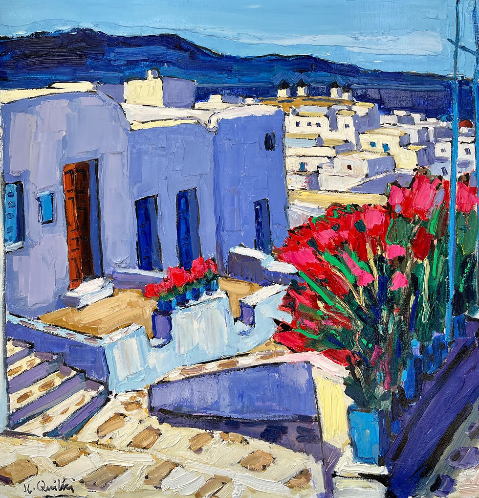 Ruelle aux géraniums - Mykonos